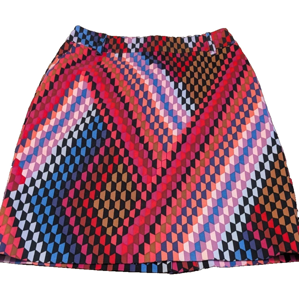 Etcetera Geometric Multi Skirt Size 0 EUC